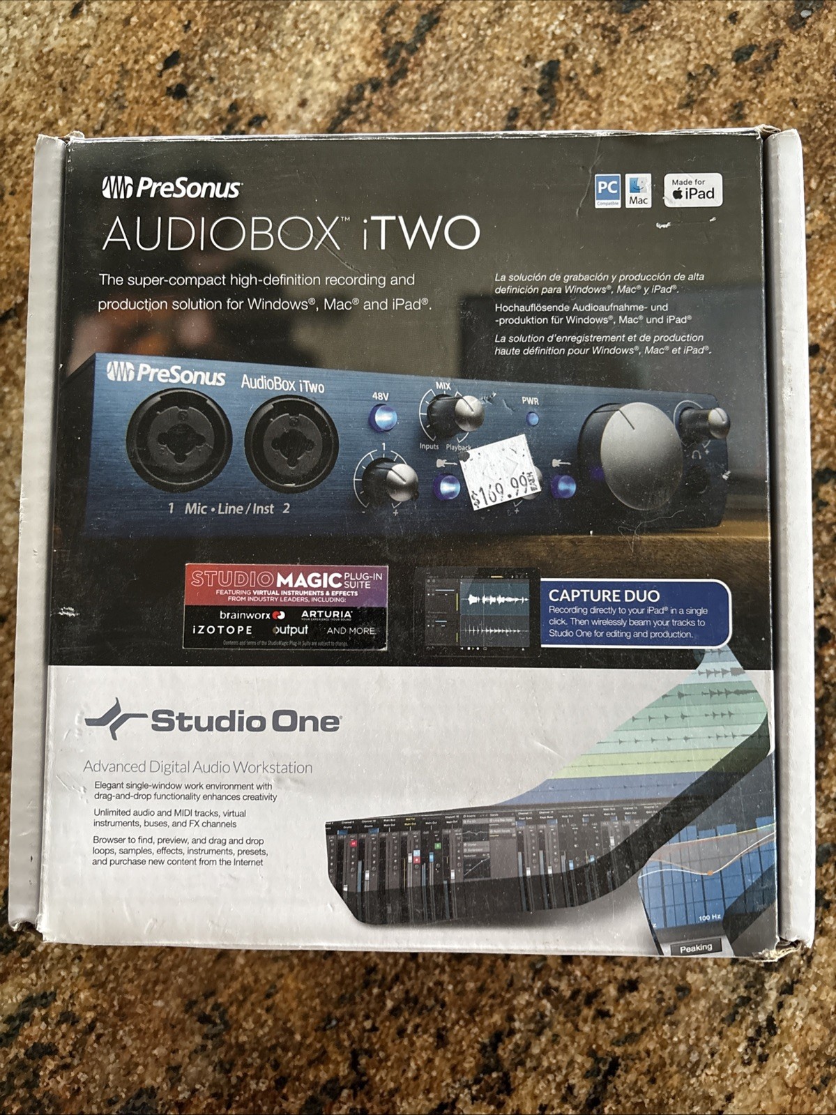 PreSonus AudioBox iTwo USB Audio Interface with Midi Connectivity