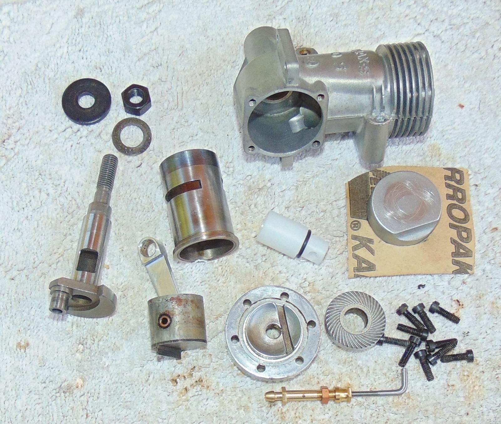 OS Max 35 CL Stunt Model Airplane Engine, cleaned with box .