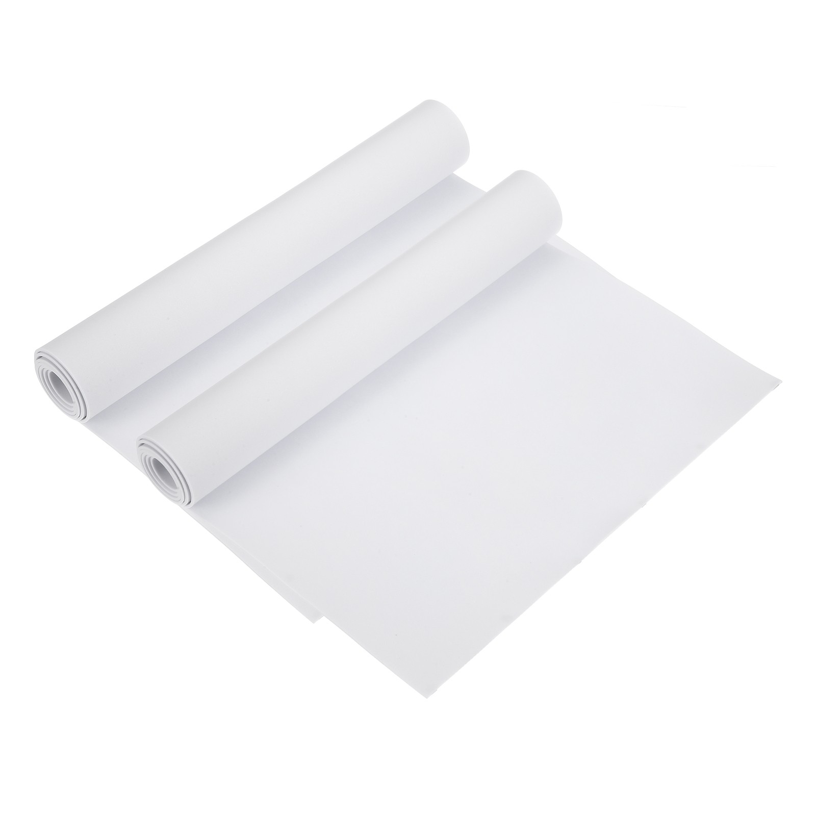 High Density EVA Foam Sheets 2mm Thick, 39x13" for Cosplay DIY, 2 Roll, White