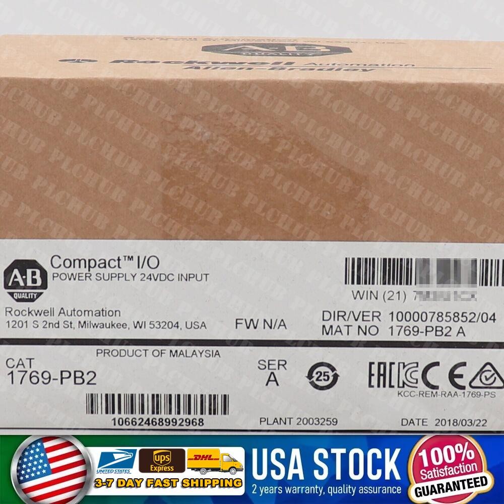 Allen-Bradley 1769-PB2 CompactLogix DC 2A/0.8A Power Supply New Factory Sealed