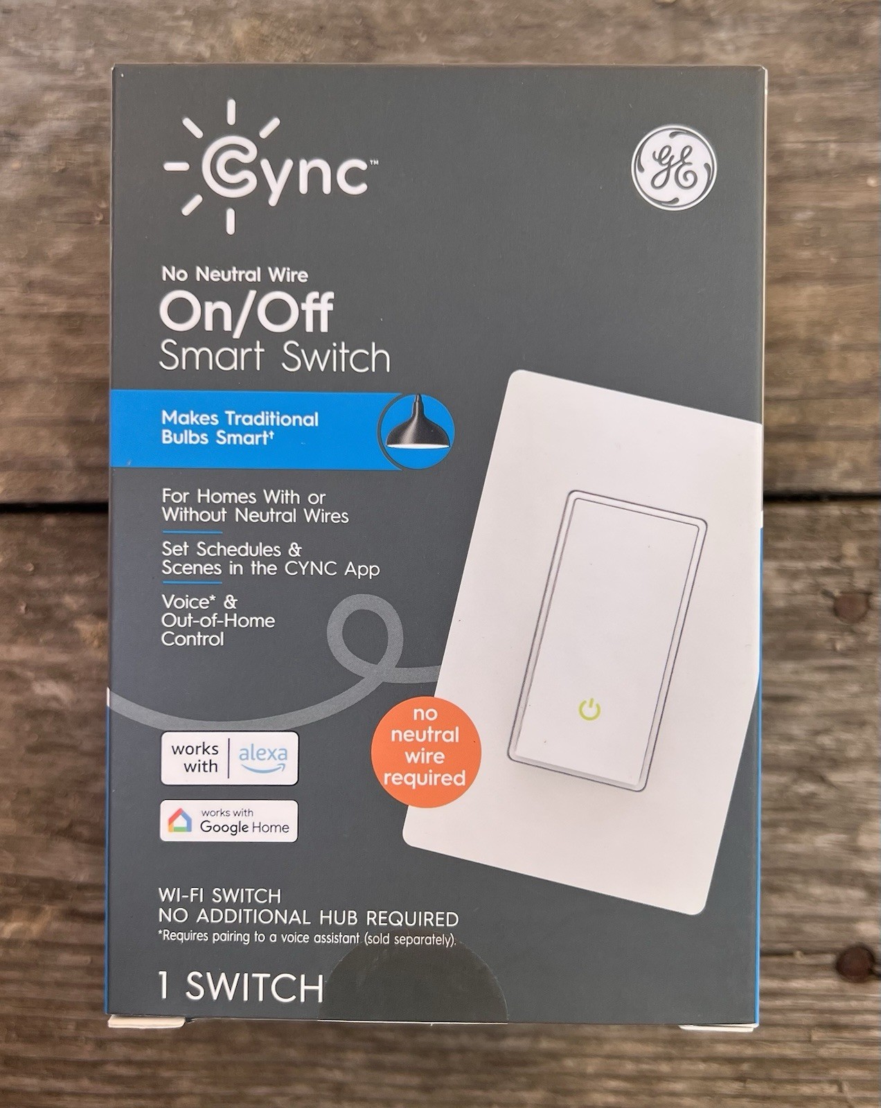 GE Cync On/Off Smart Switch • Works with Alexa & Google • NEW