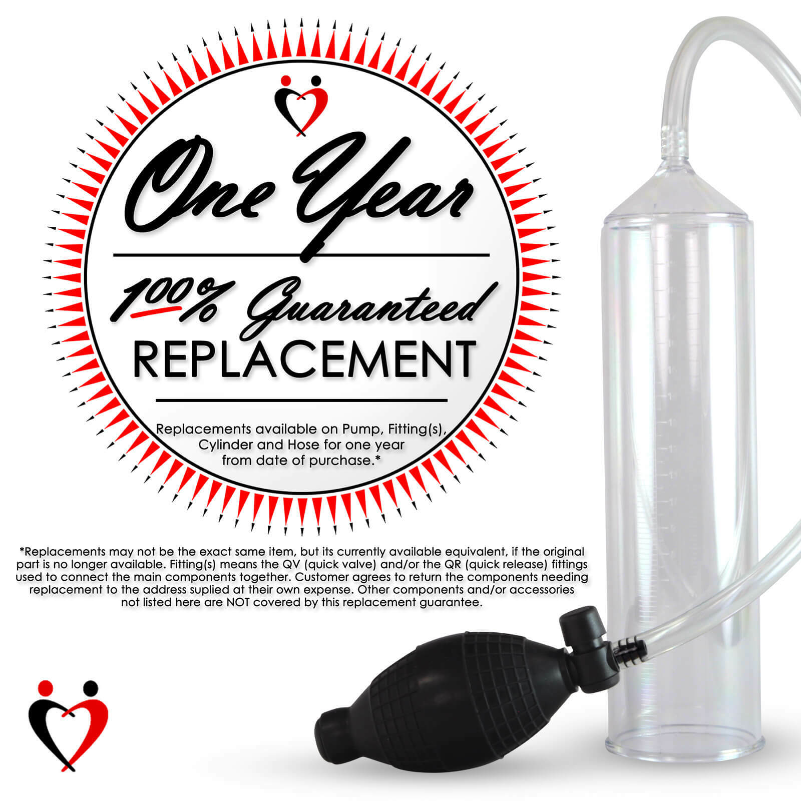 LeLuv Vibrating Penis Pump EasyOp Bgrip with Black and Clear Sleeves