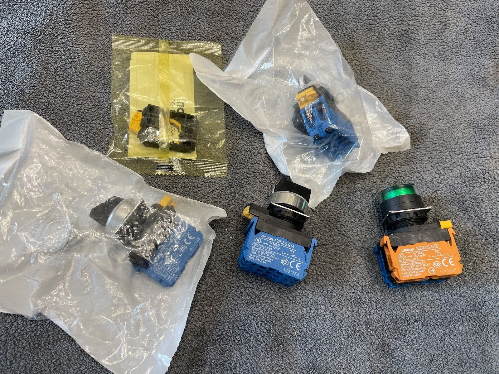 Omron Select/Push Button Switch Assembly Assortment