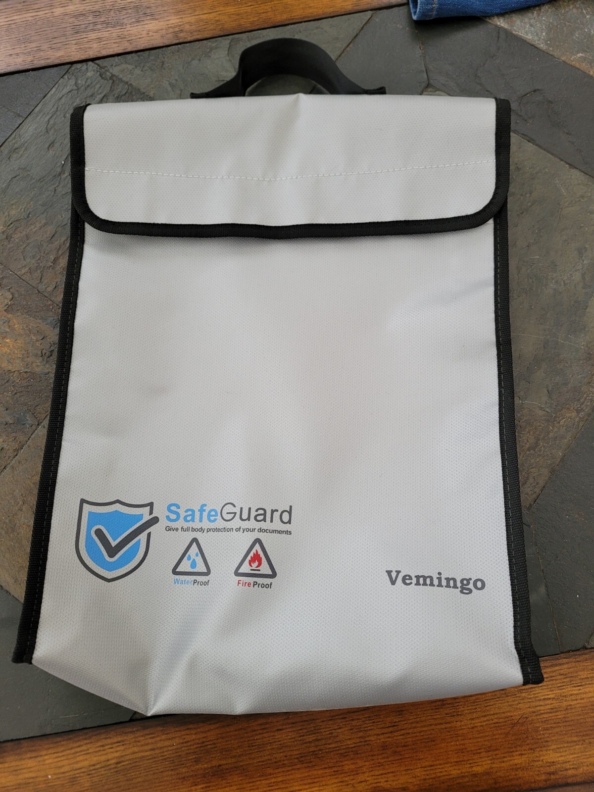 Fireproof Document Valuables Bag Fireproof Case 13x17 Zippered