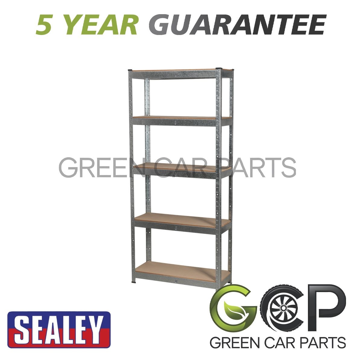 Sealey Racking Unit with 5 Shelves 150kg Capacity Per Level AP6150GS