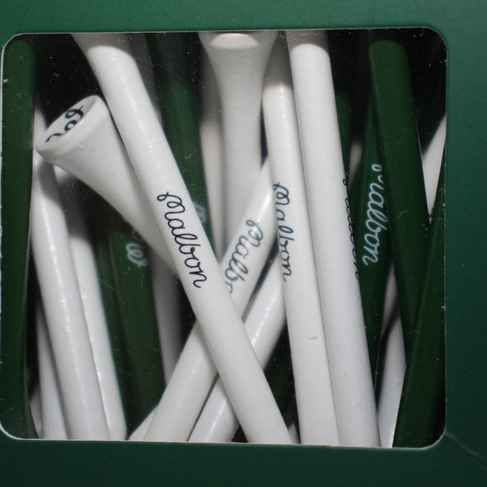 Malbon Golf Tee Pack White Green - 50 Pieces