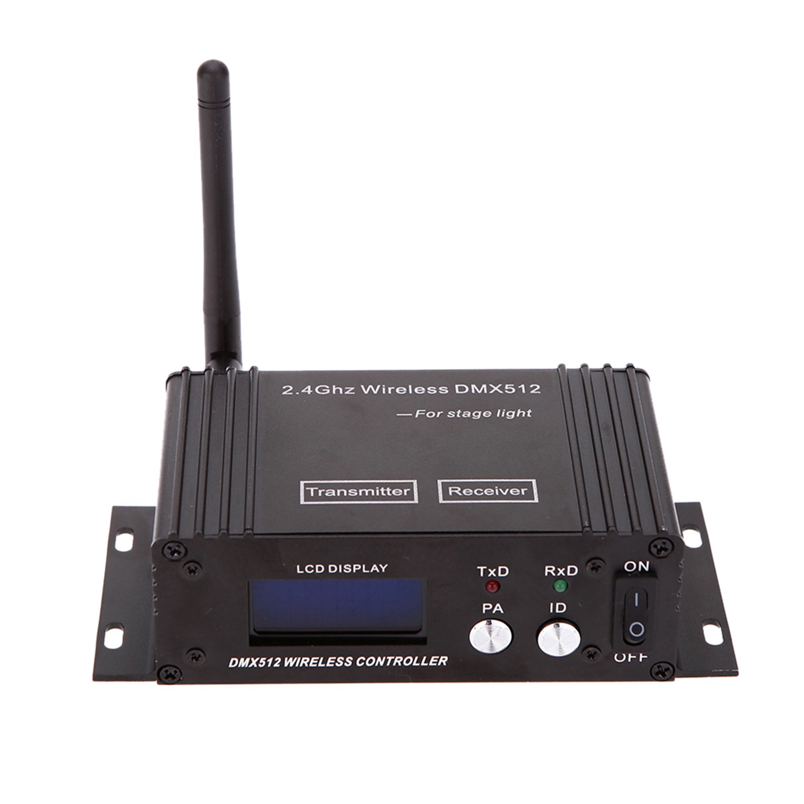 2.4G Wireless DMX512 Controller Transmitter Receiver LCD Power Repeater V1