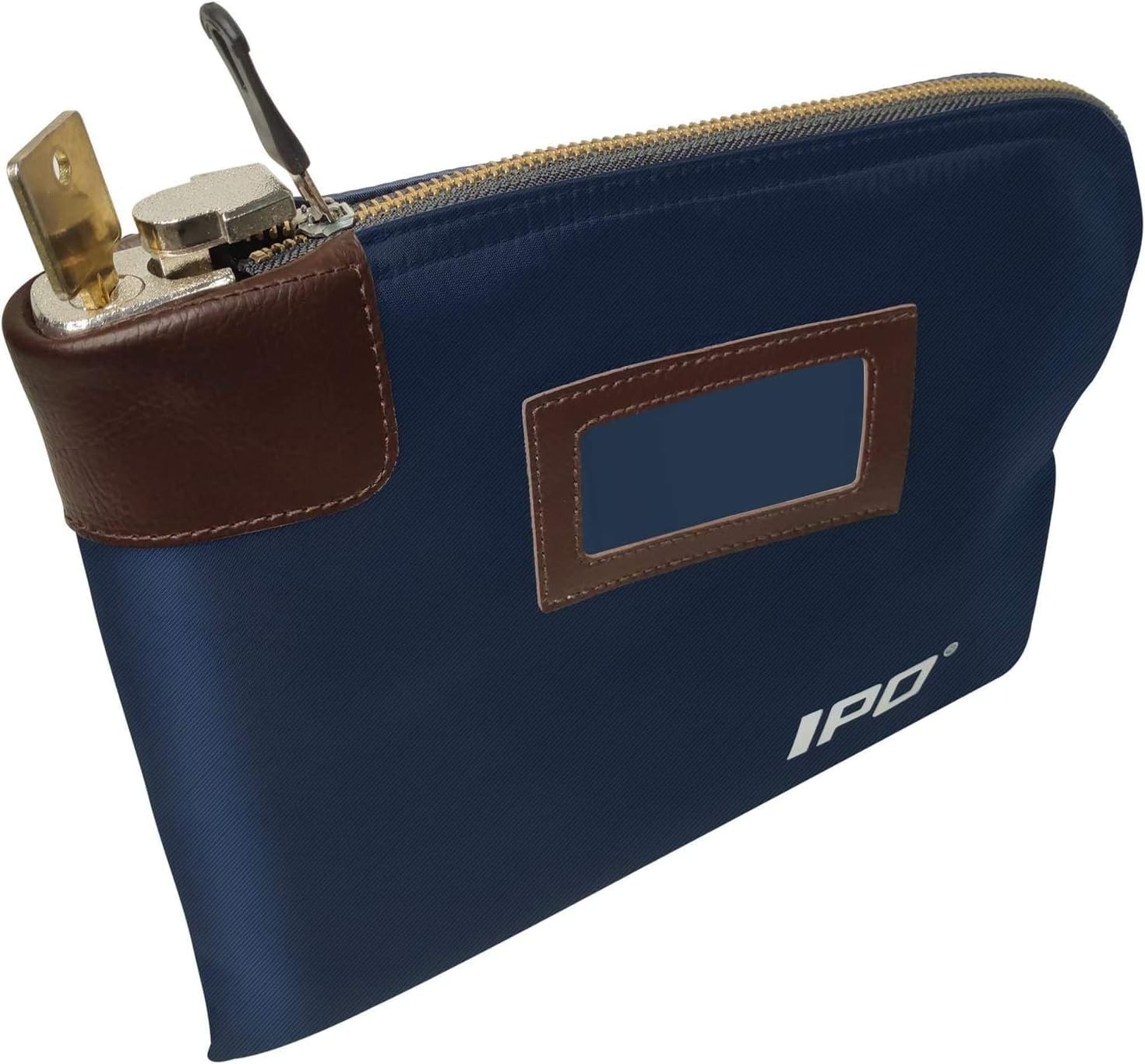 Waterproof Cash Bag With Lock And 2 Keys, 11 X 8.6 Inches, Canvas Docu