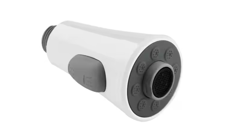 Glacier Bay Kitchen Faucet Spray Head Pull-Down Sprayer Single-Handle in White