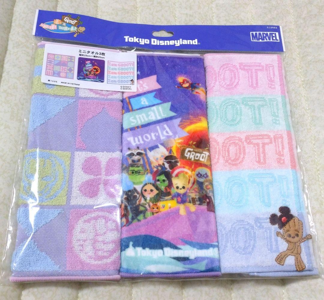 Disney It's a Small World Groot MARVEL Pouch Bag Towel