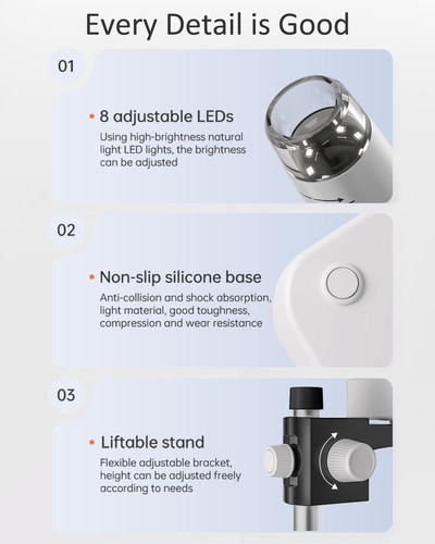 Coin Microscope, 4.3 Inch Digital Microscope 1000X Coin Microscope for Error ...