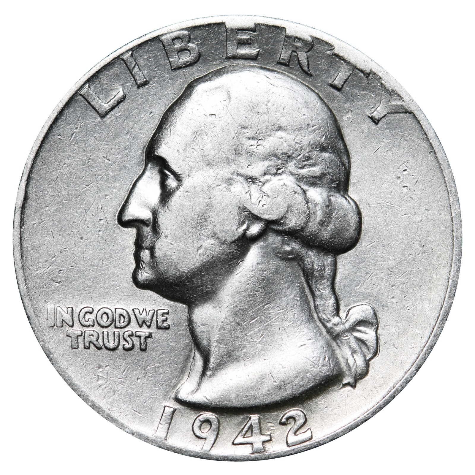 1942-D Washington Quarter XF/AU Complete Your Album!