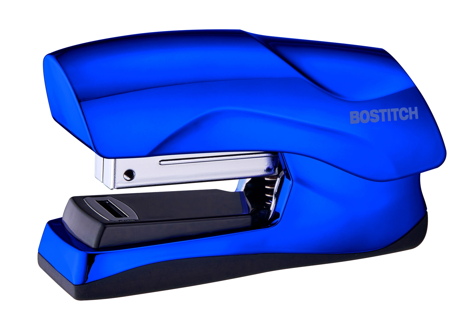 Flat Clinch Stapler, 40 Sheets, Metallic Purple