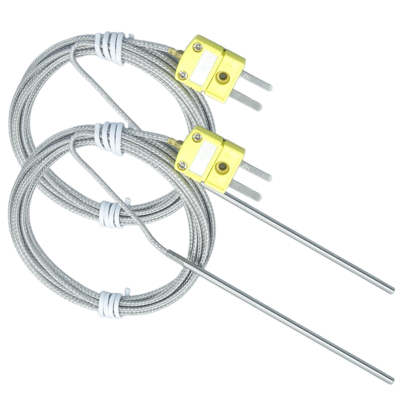 TCEK02H3100 K Type Thermocouple Probe 68F To 1120F Furnace Sensor 2 PCS