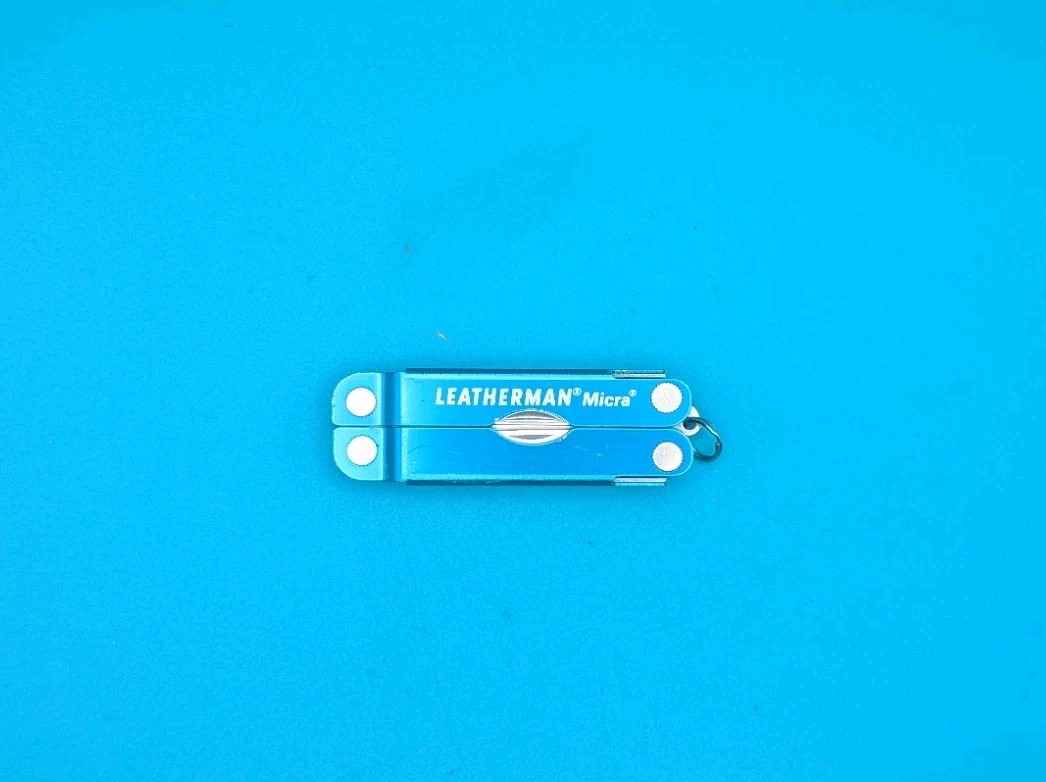 Leatherman Micra Multi-Tool, Knife, Scissors, Key Ring, Blue! *IUOE LOCAL 101*