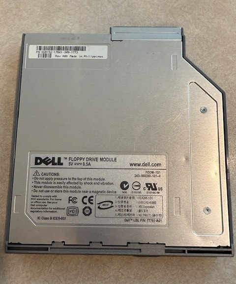 Dell Laptop Floppy Drive Module – Model 7T761-A01 – Vintage / Obsolete Part