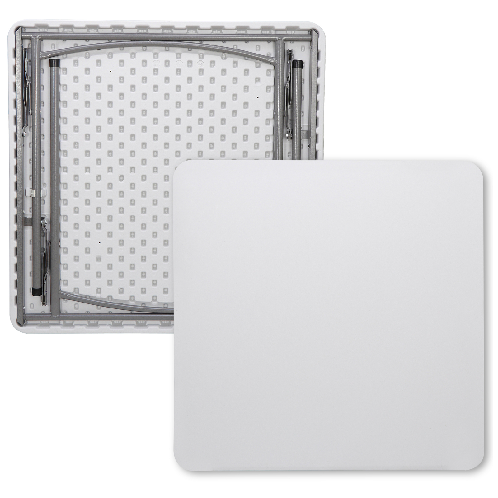 4PCS 3FT Square Folding Card Table Indoor Outdoor Portable Plastic Camping Table