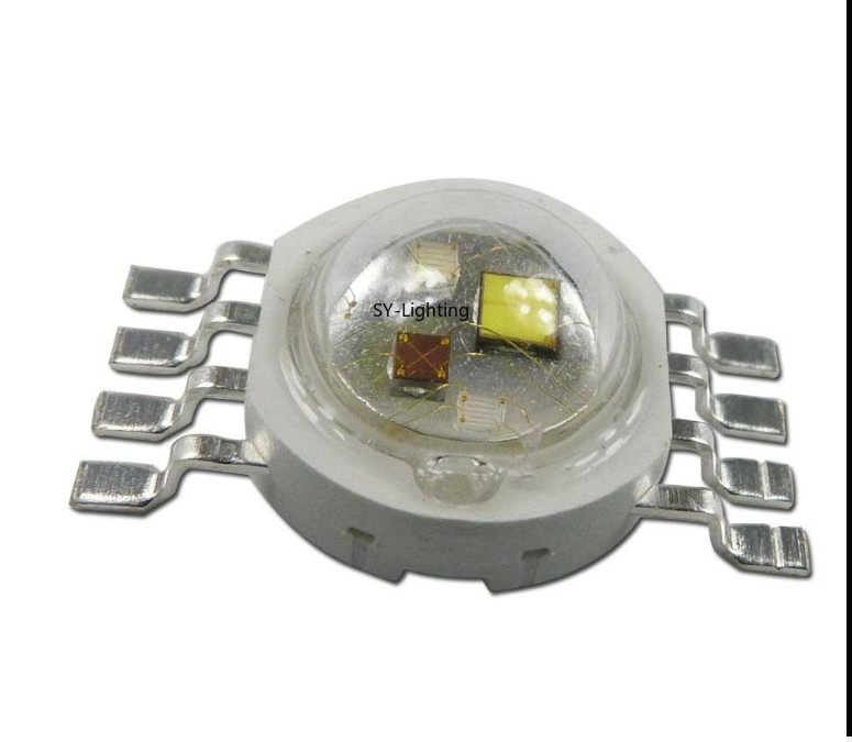 10-100PCS 12W RGBW Red Green Blue White 4in1 8pin high power LED Light Lamps DIY