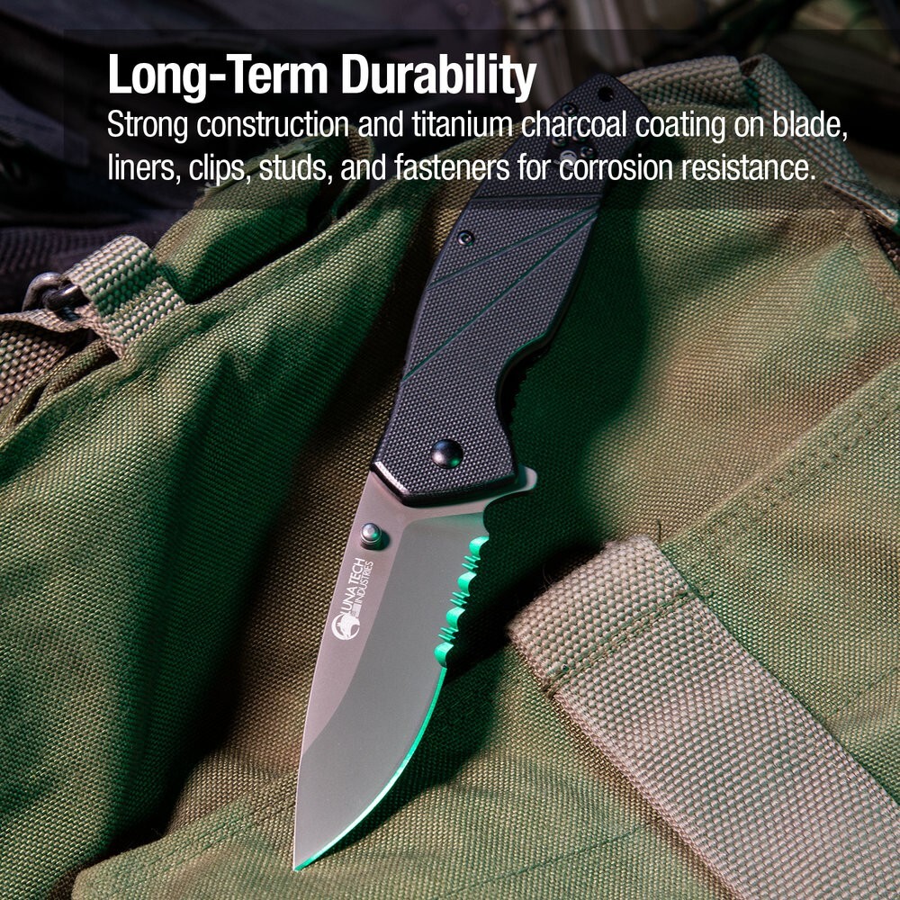 Luna Tech EDC Liner Lock Assisted Opening Pocket Knife - Free Shipping
