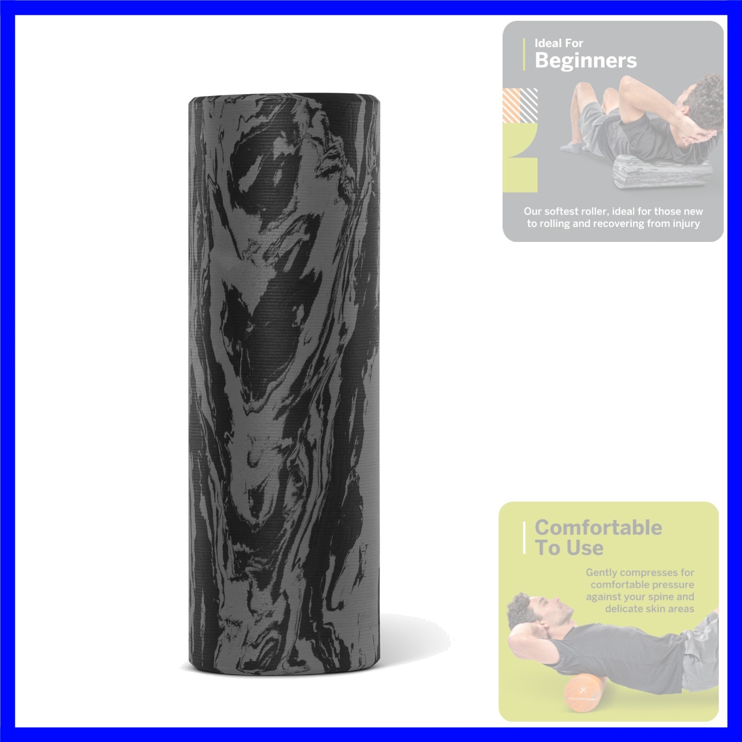 Foundation Roller -  EVA Foam Muscle Recovery and Flexibility Roller, Soft Co...