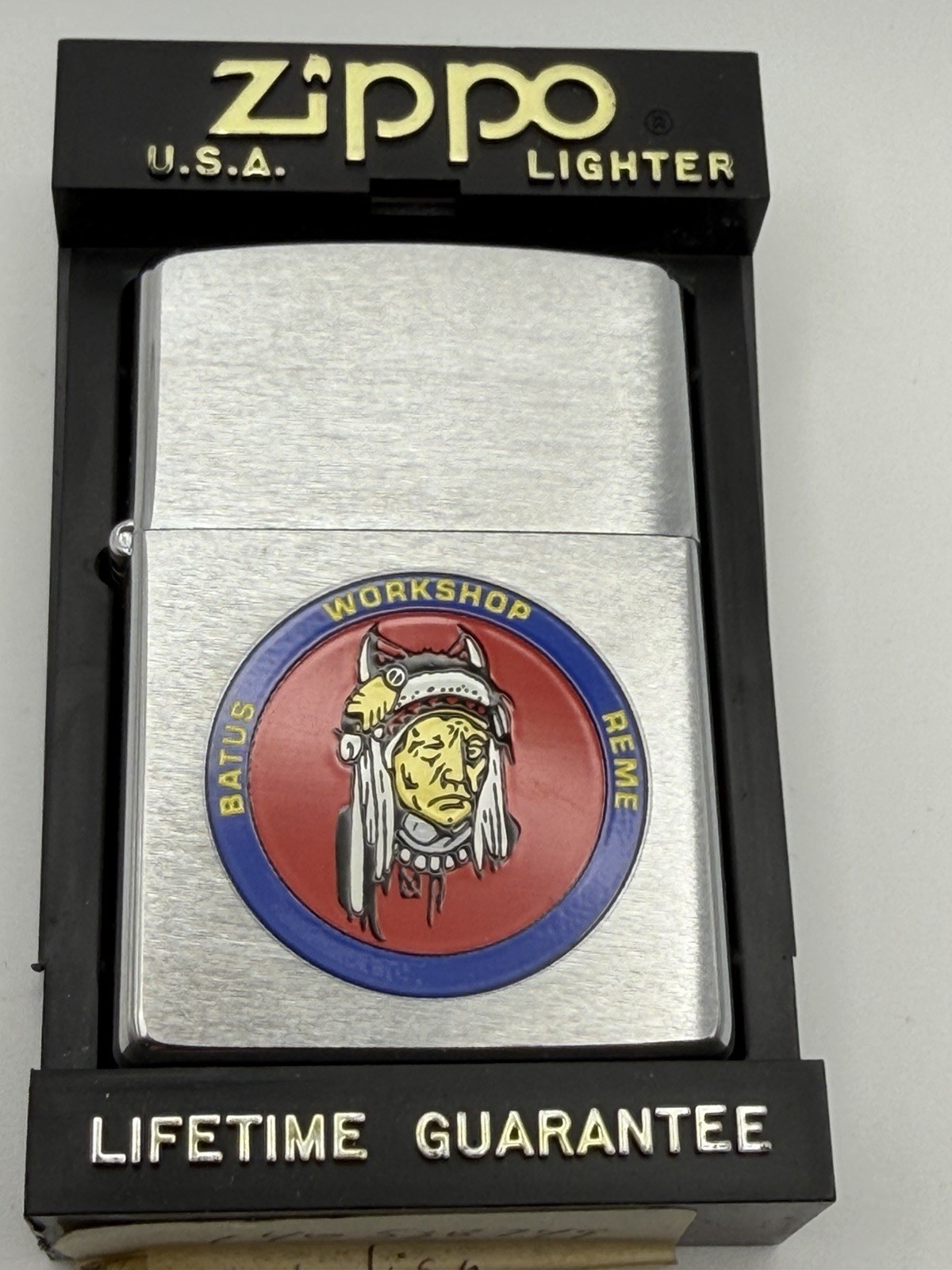Vintage 1998 Batus Workshop Reme Chrome Zippo Lighter New B9