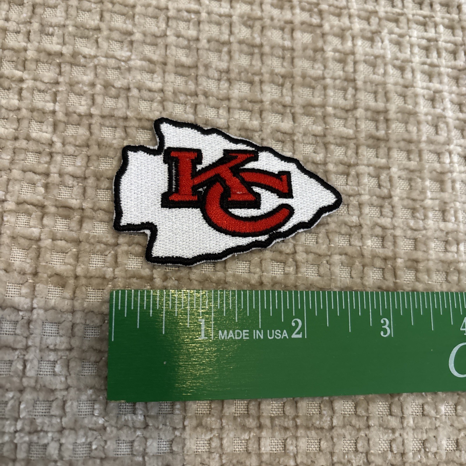 Kansas City Chiefs Patch, American Football Team Logo, Embroidered Sports Emblem