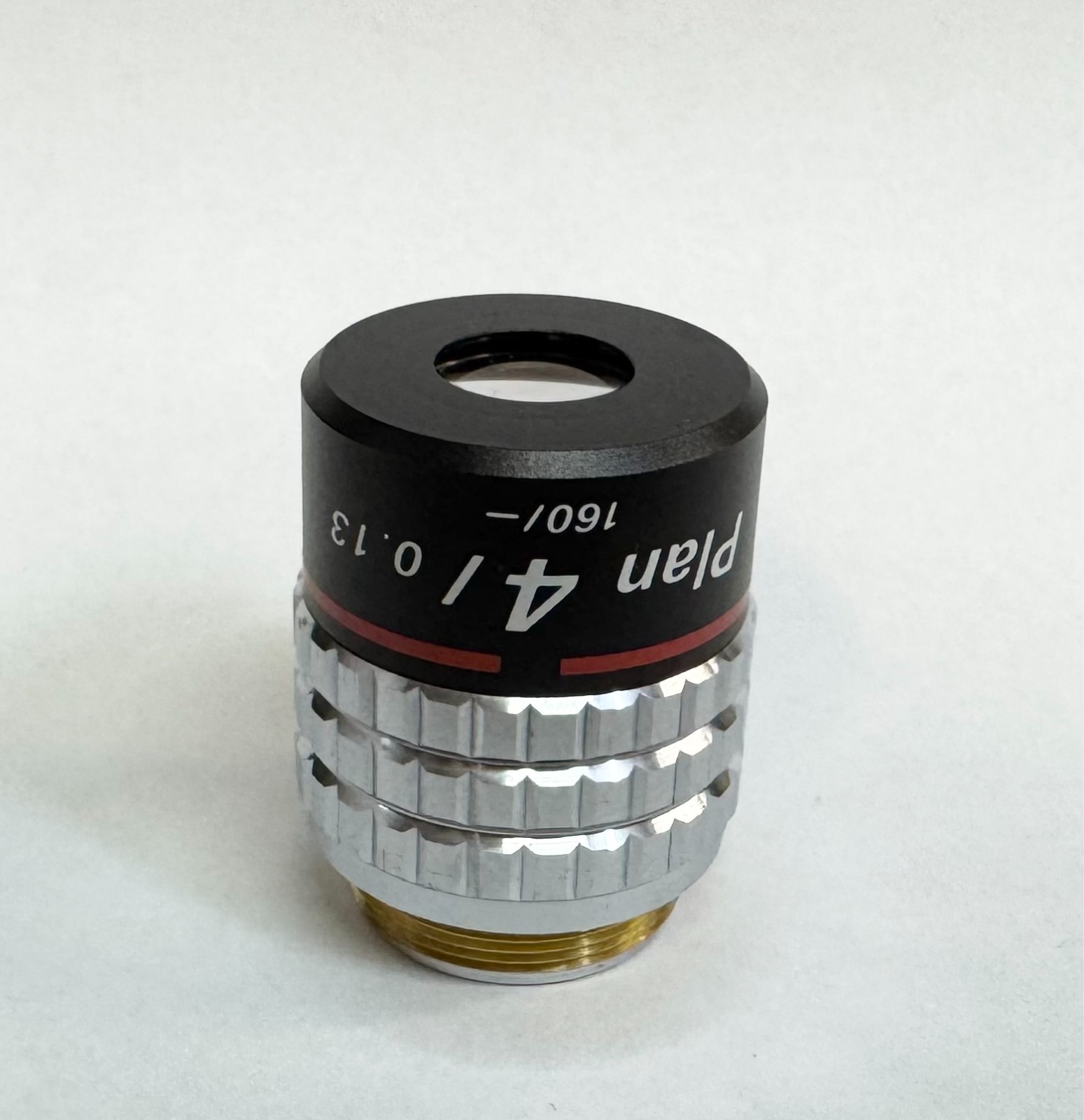 Nikon CFN Plan 4x 0.13 Microscope Objective Lens 160mm Labophot Optiphot ++