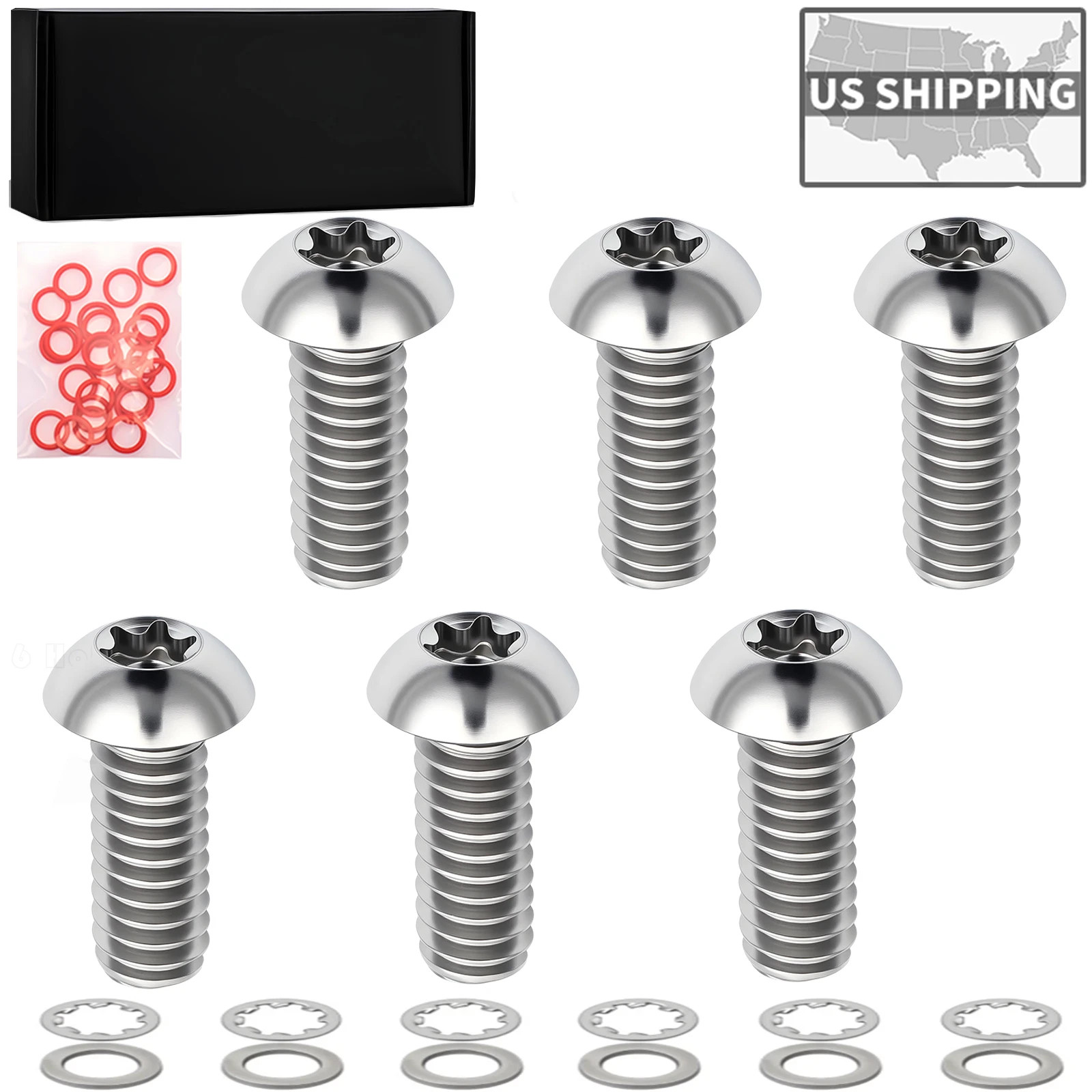 Derby Cover Titanium Bolts or Screws For Harley 5 or 6 Hole  BigTwin – Sportster