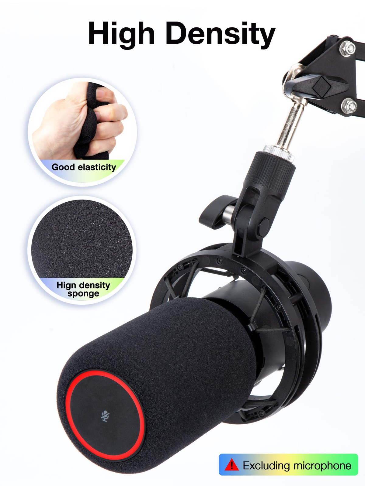 QuadCast 2 Mic Pop Filter, Mic Windscreen Compatible with HyperX QuadCast 2 M...