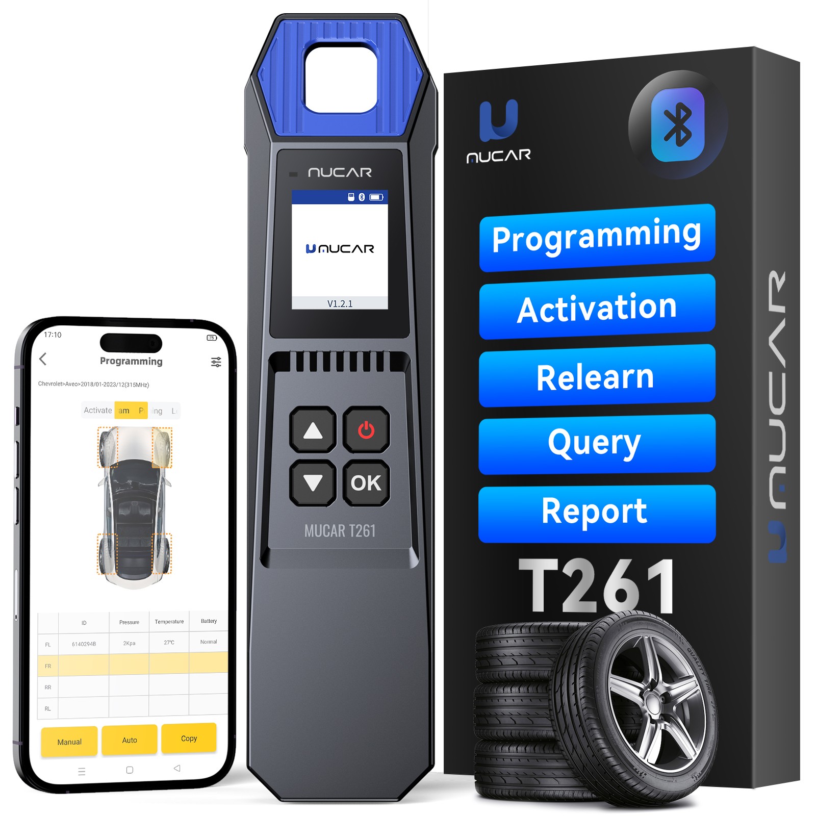 MUCAR 892BT Pro KEY TPMS Programming Tool J2534 Topology Mapping Bidirectional