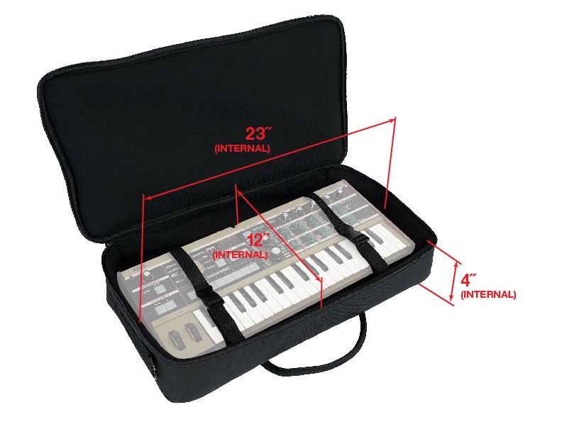 Arturia MICROLAB MK3 Black 25-Key MIDI USB Keyboard Controller+Carry Case