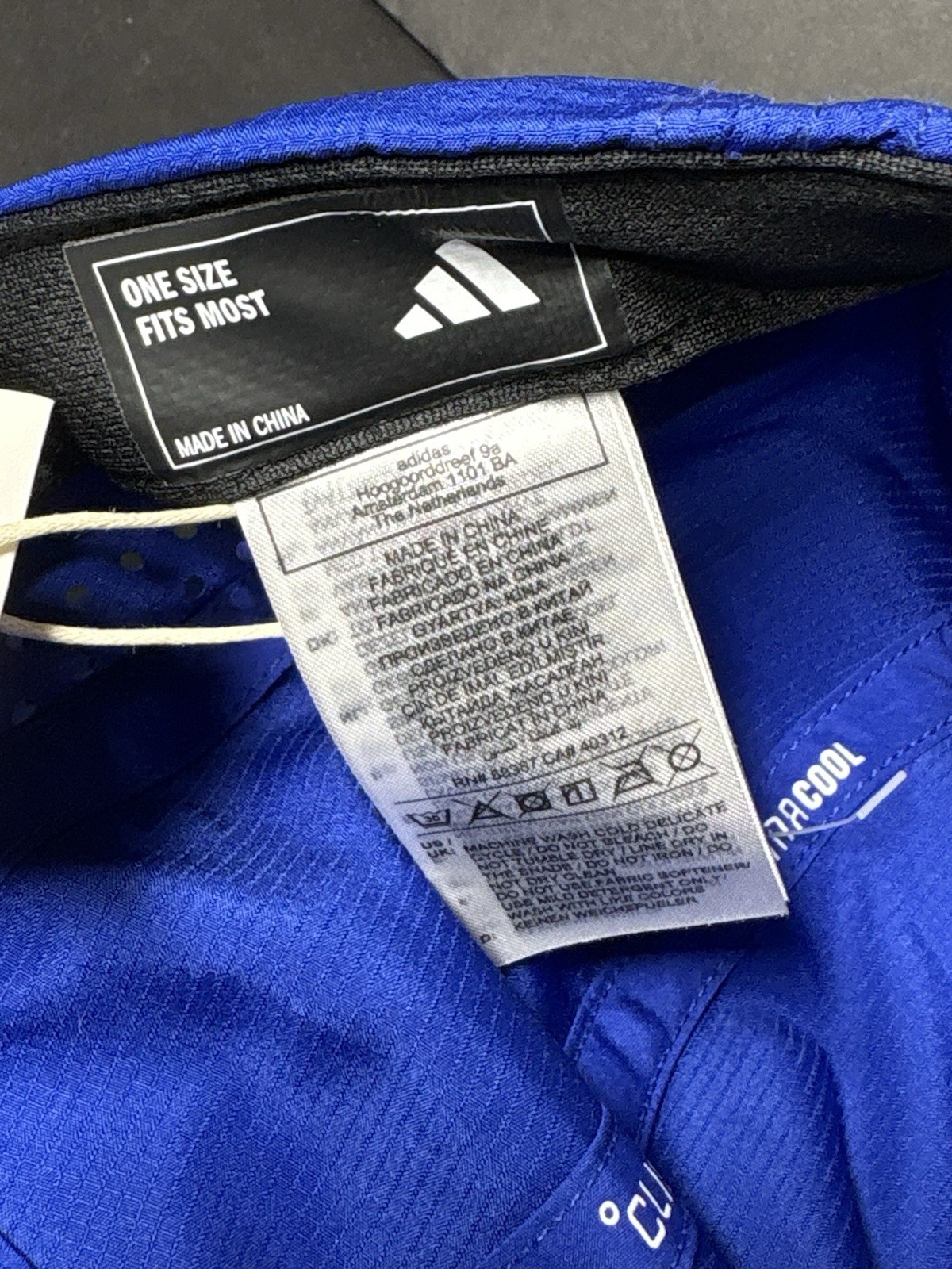 Adidas Terrex Climacool 5 Panel Strapback Hat Cap Sol Solid Blue OSFA NWT JD3413