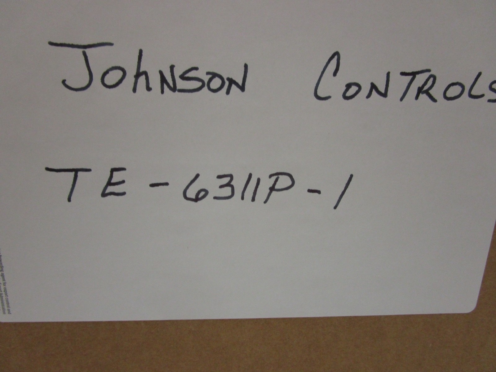 JOHNSON CONTROLS DUCT PROBE TEMP. SENSOR 1K NICKEL OHM 8" ELEMENT #TE-6311P-1