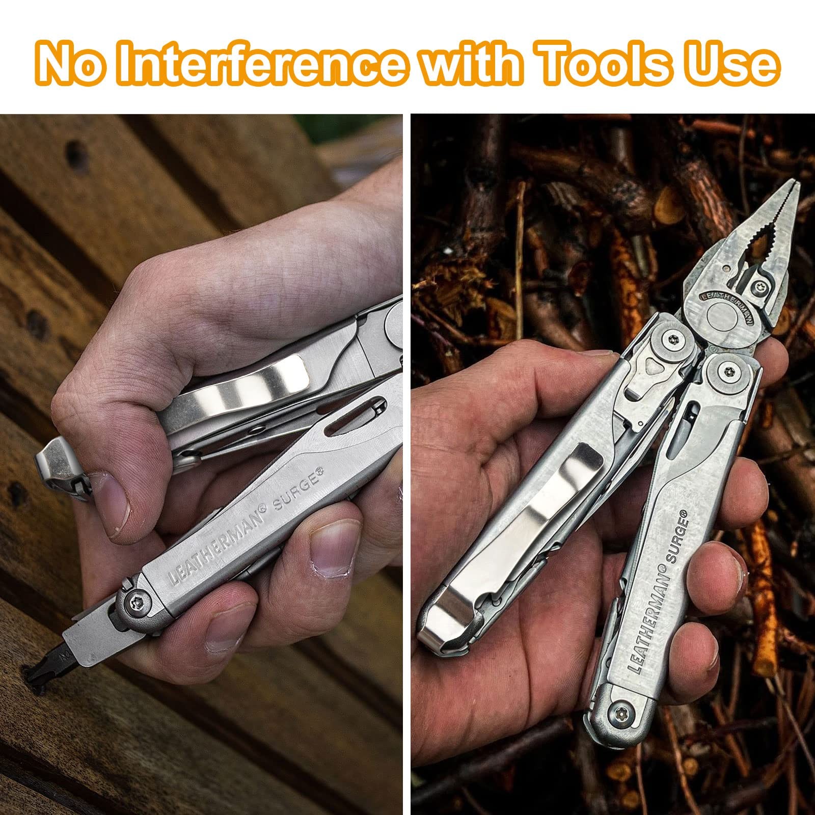 Heavaluefit Durable Pocket Clip for LEATHERMAN Surge, Made of High Quality St...