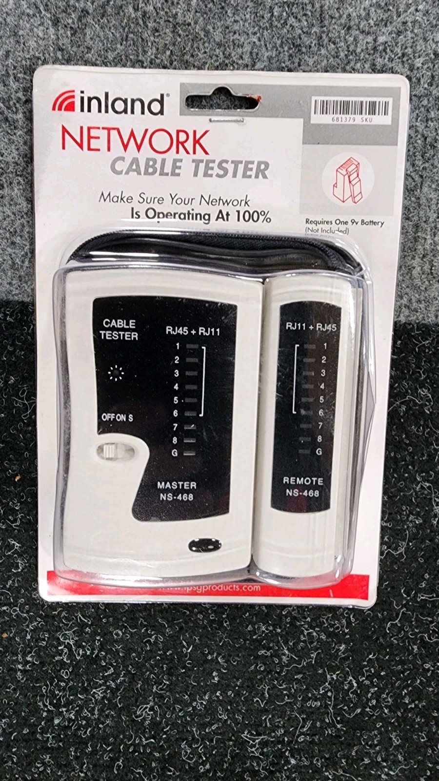 Inland Network Cable Tester With Case New Sealed
