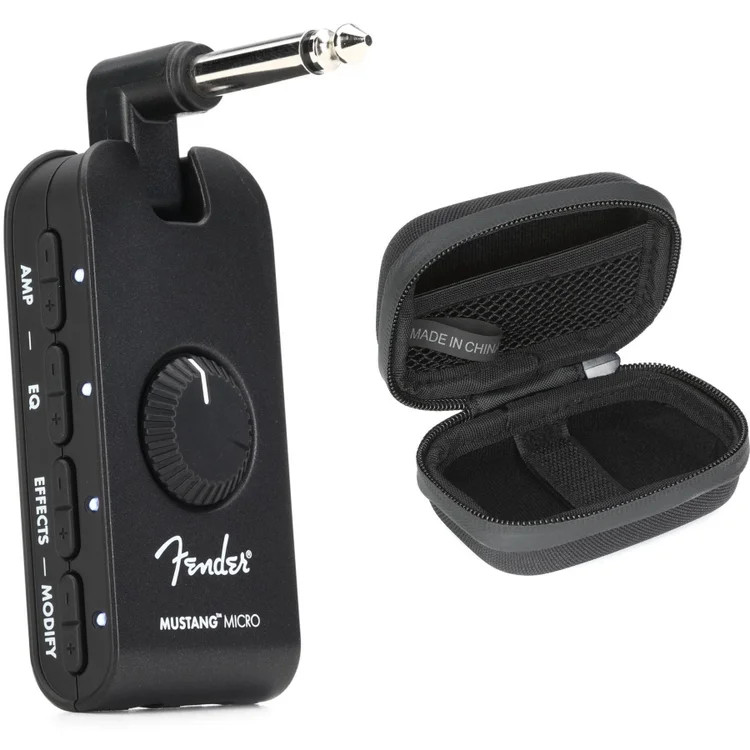 Fender Mustang Micro Headphone Guitar Amp with Case