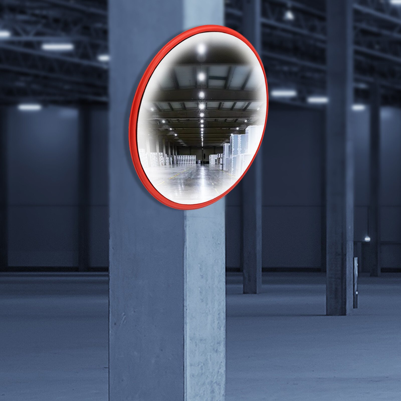18"/45cm Security Mirror PC Convex Traffic Parking Wide Angle Safety Mirror