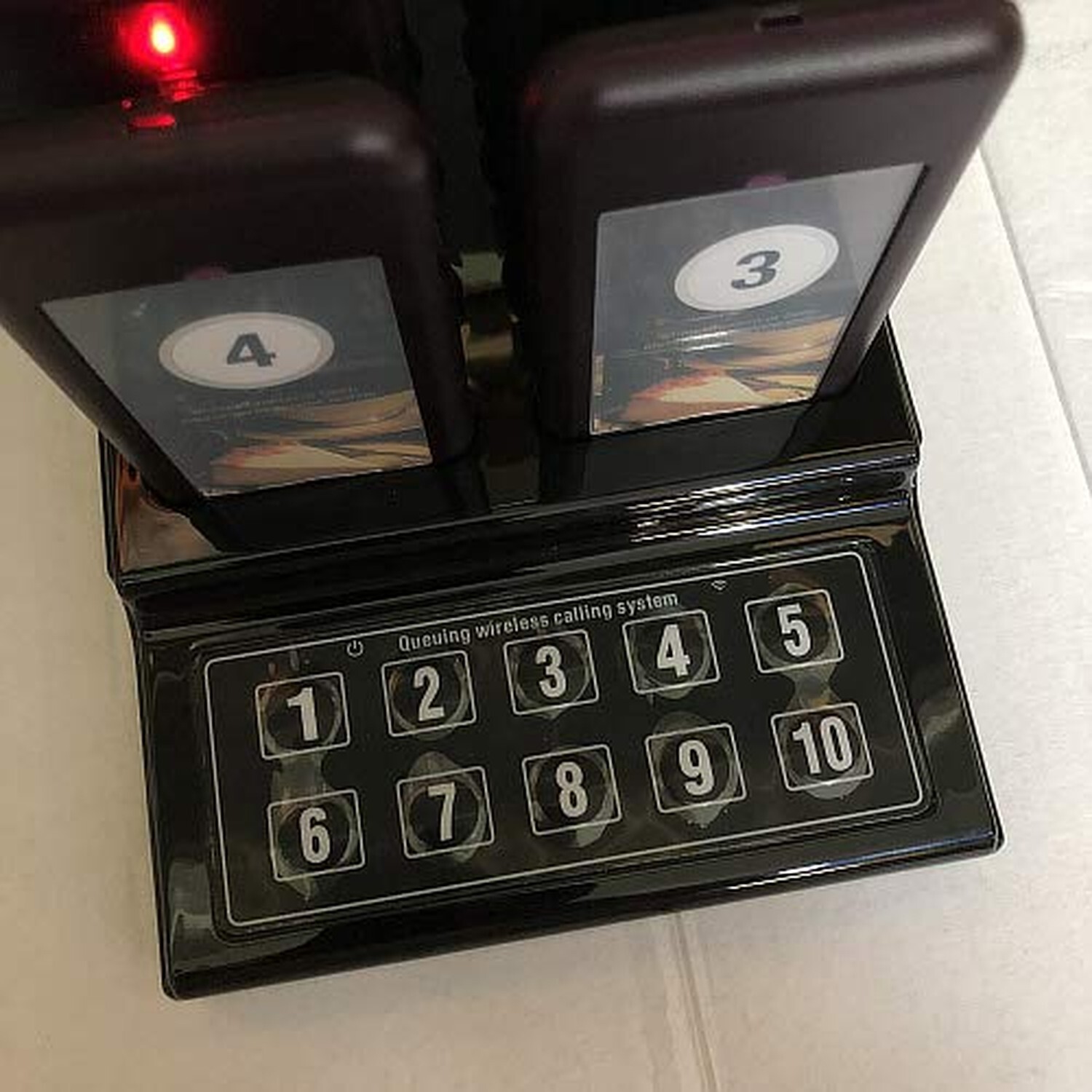 SHIHUI 10 Pager buzzers 1 keypad Queue Number Call Wireless Calling System Qu...