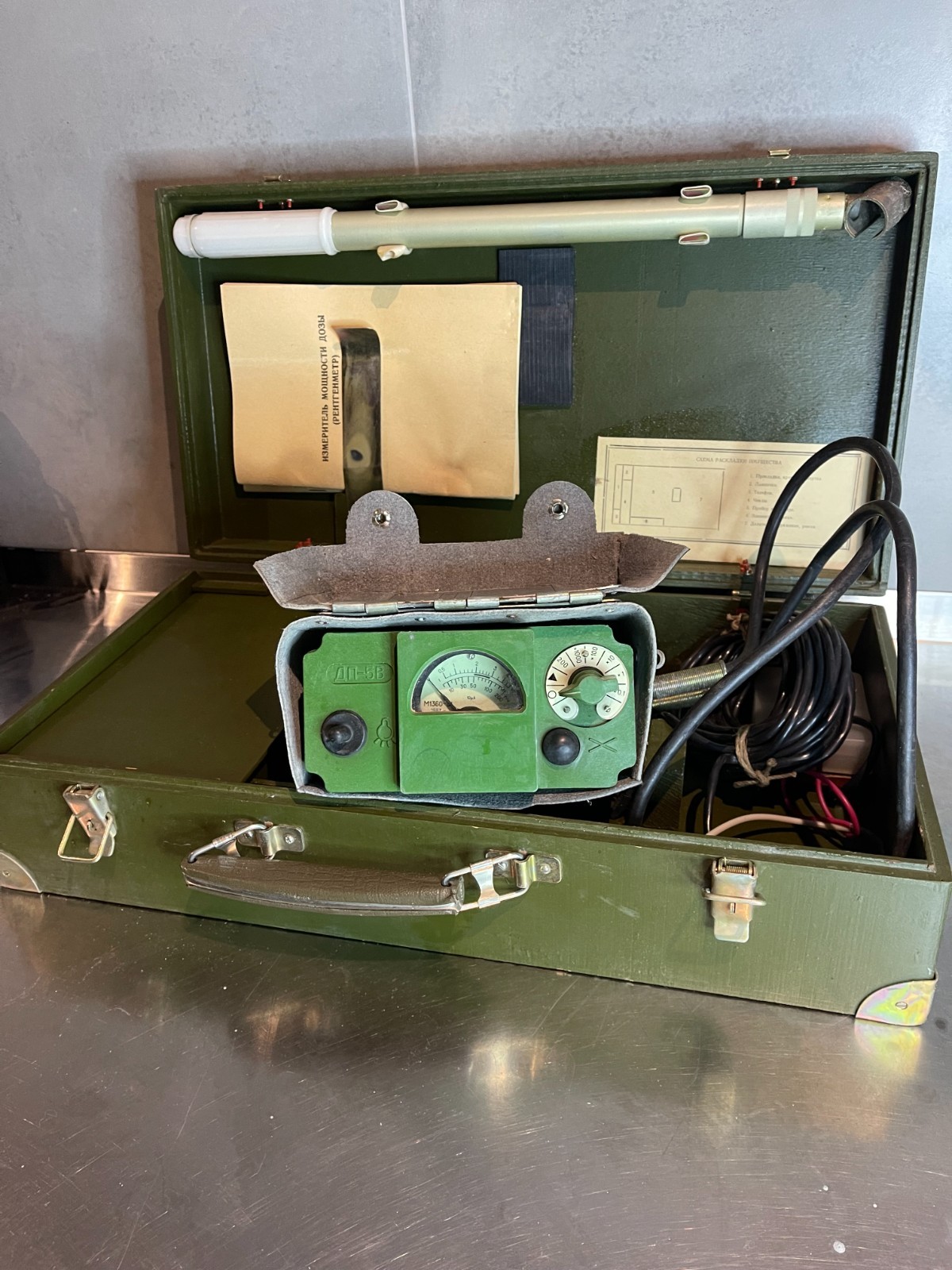 DP-5V ДП-5В  Military Geiger counter  Radiation Detector  New Old Stock tested