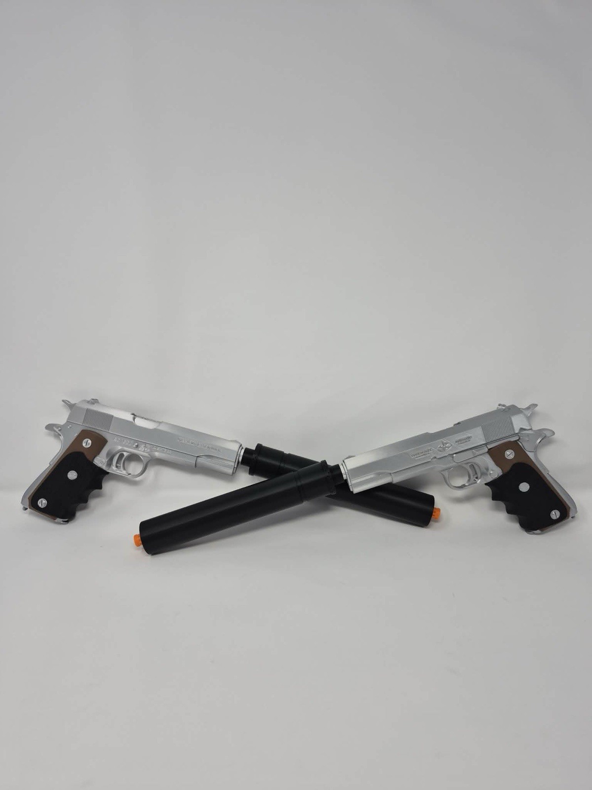 Hitman Agent 47 Silverballer Pistol Prop Replica (Set of 2) - 3D Printed Cosplay