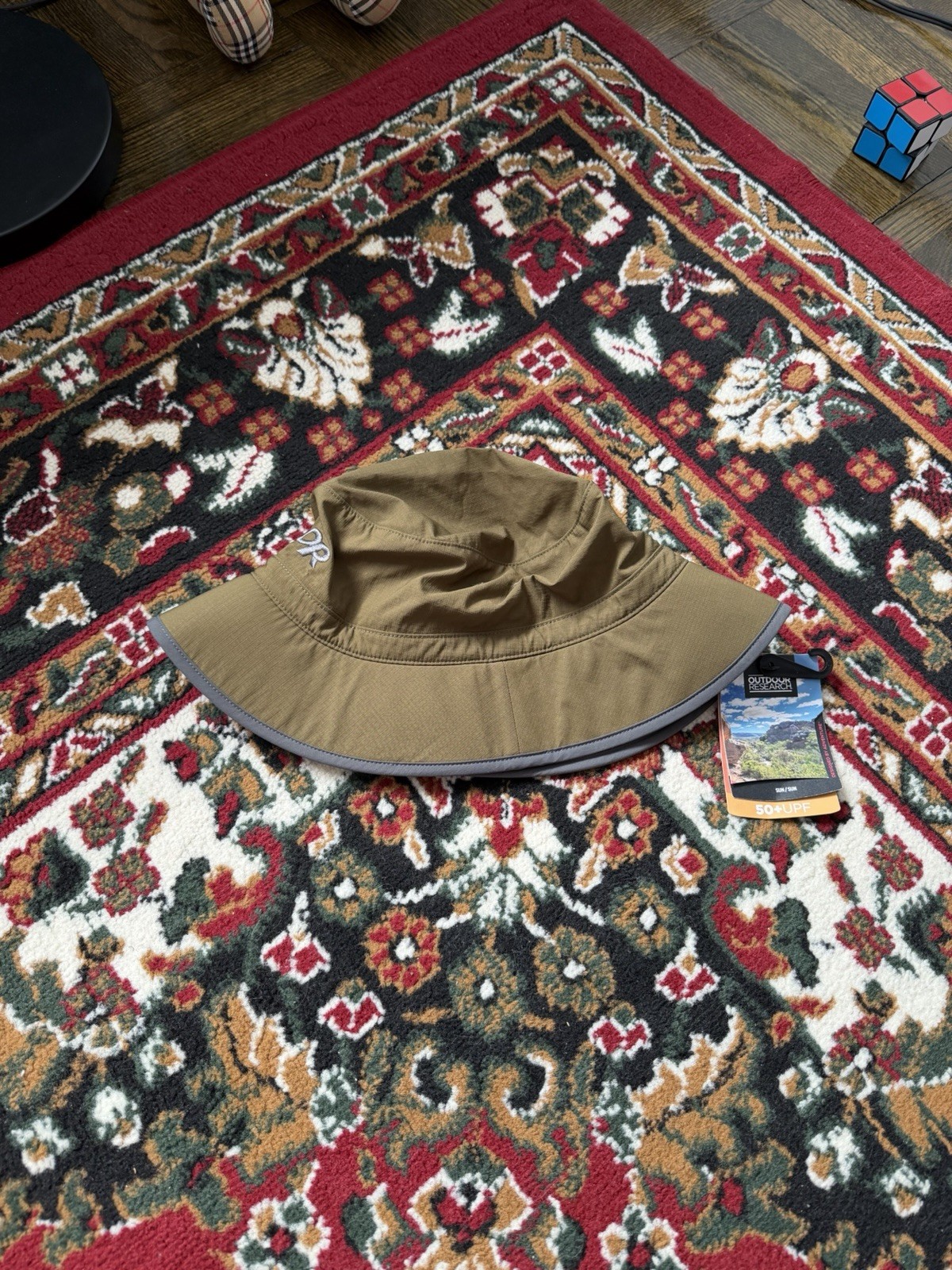 New Outdoor Research Sun Bucket Ioden Hat Adult XL Fatigue Green UPF 50+