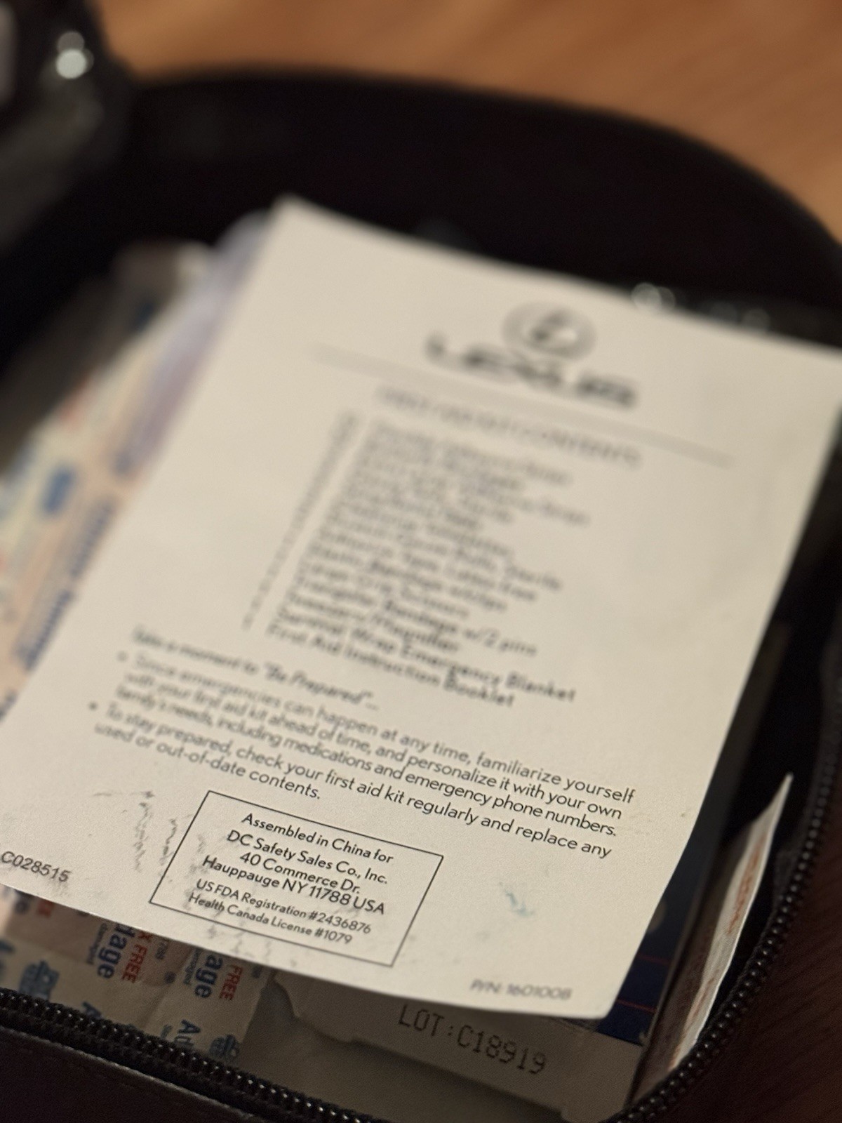 Lexus First Aid Kit