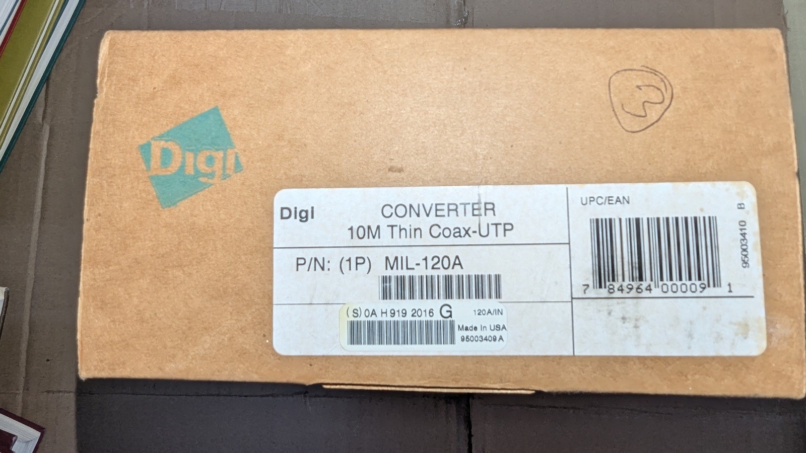 DIGI MIL-120A CONVERTER 10M THIN COAX-UTP