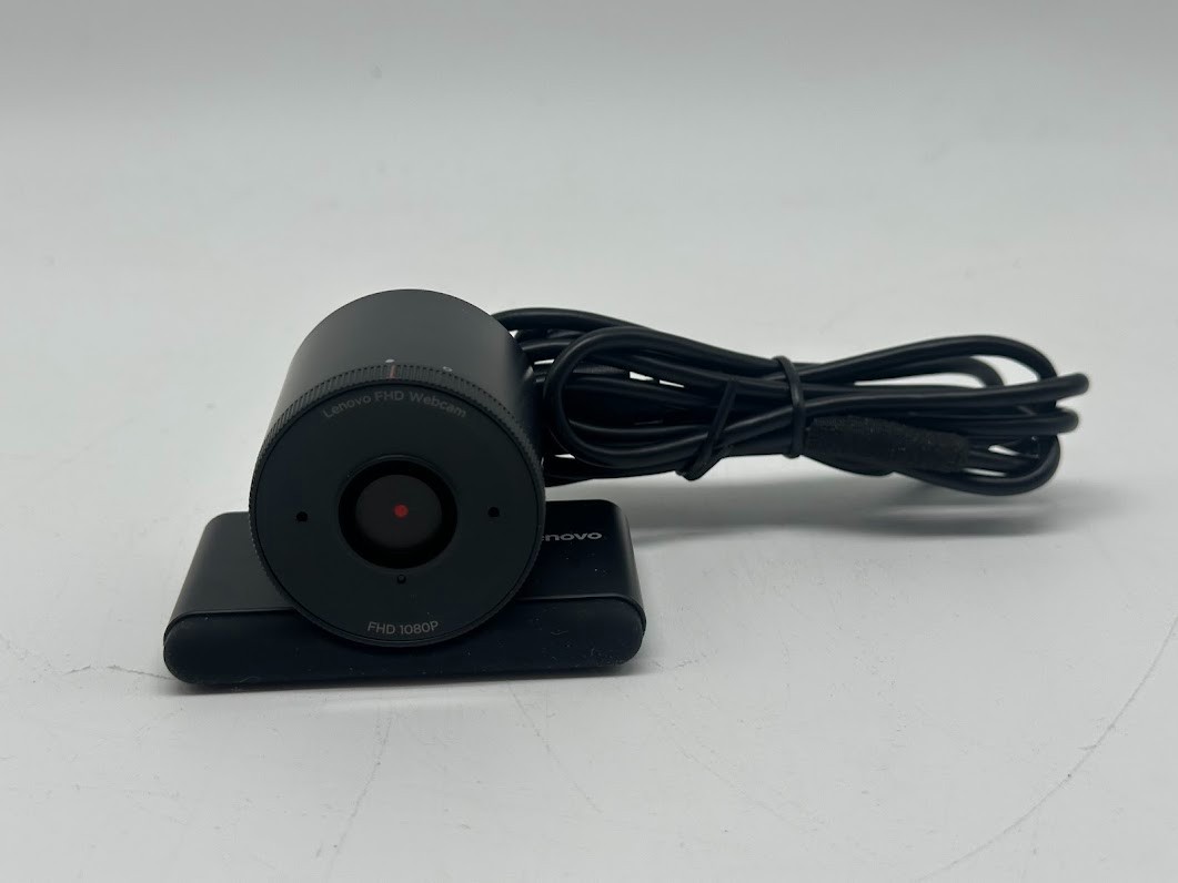 Lenovo FHD Webcam, 1080p Resolution, 30 fps, Dual Noise-Cancelling Microphones