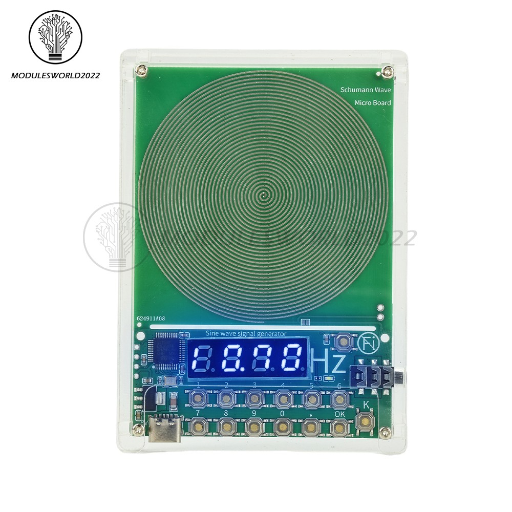 DC 5V 0.01Hz~100000Hz Adjustable Frequency Schumann Wave Sine Wave  Generator