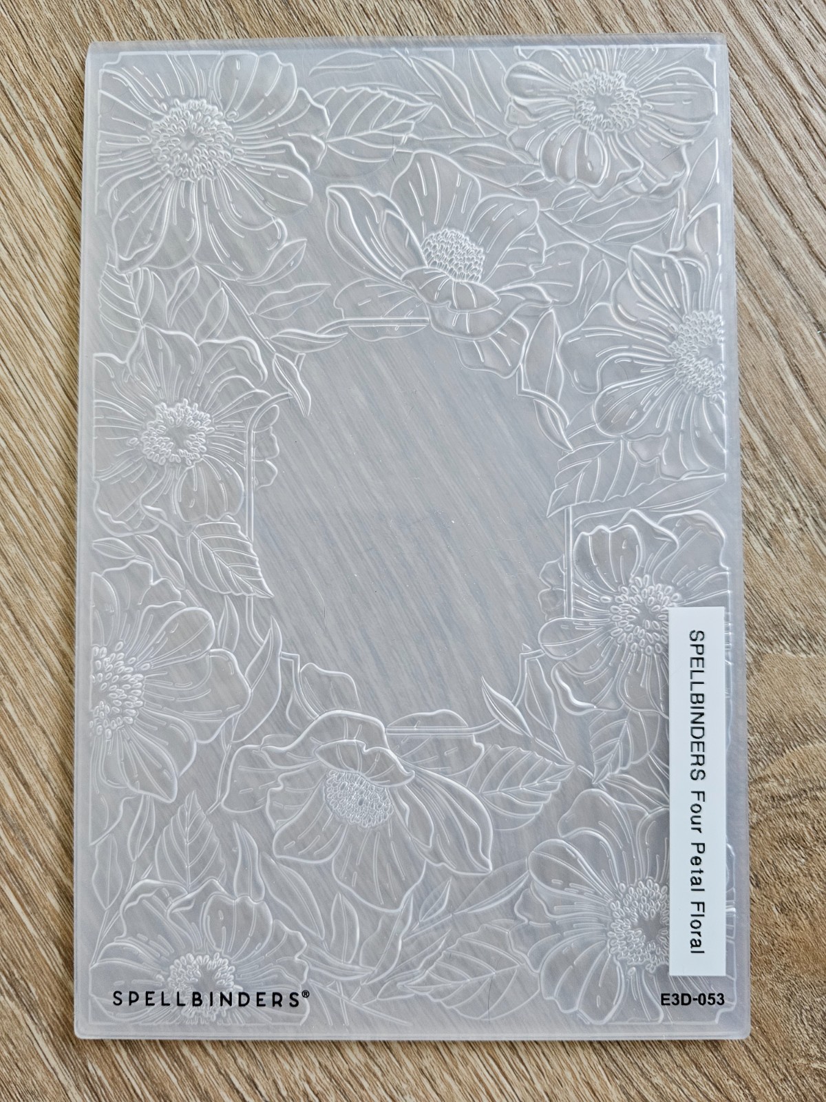 Spellbinders - Four Petal Floral - 3D Embossing Folder, Nw/oP