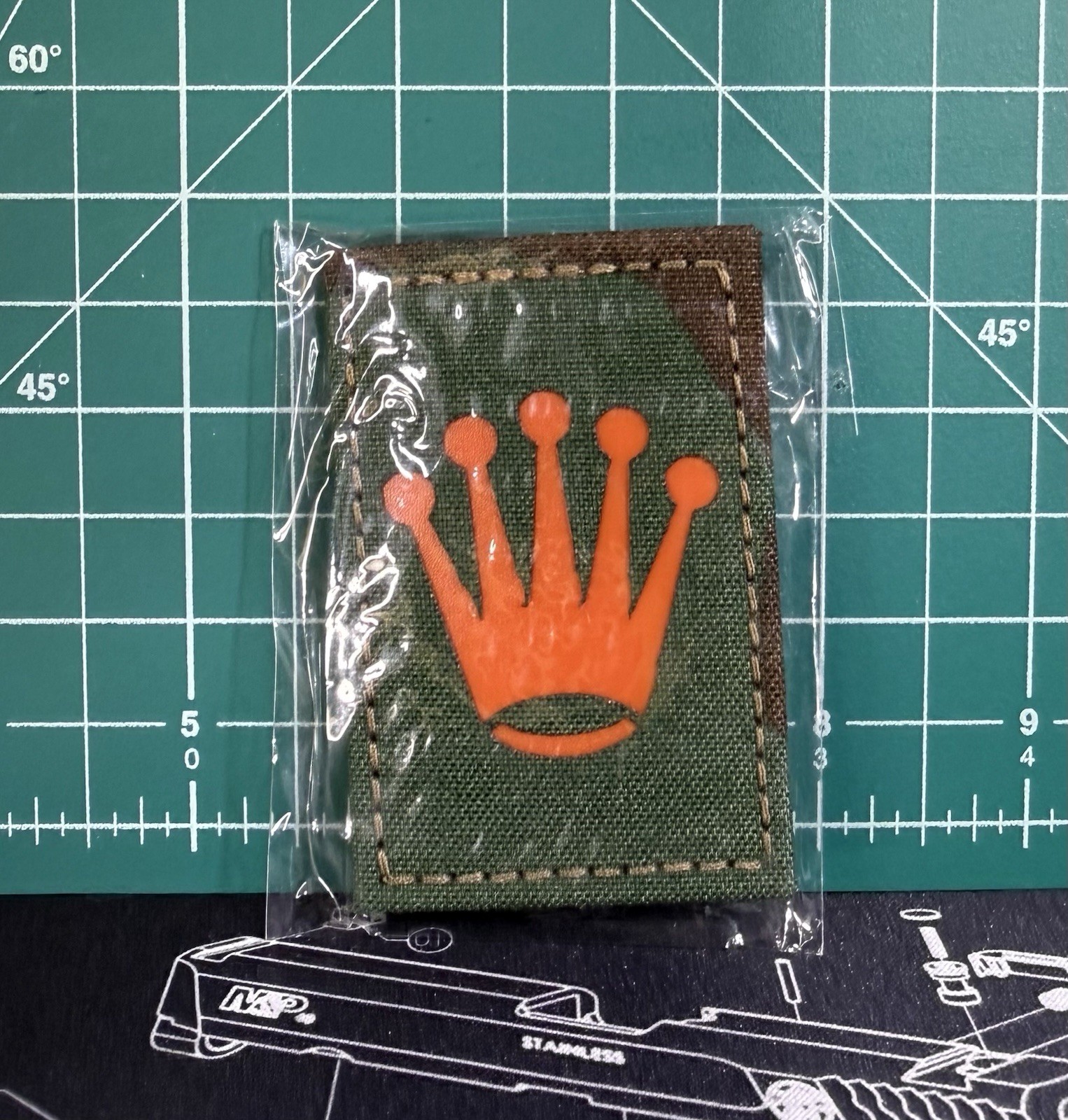 FEAR TOMORROW x AOTD WOODLAND + BLAZE ORANGE CROWN PATCH