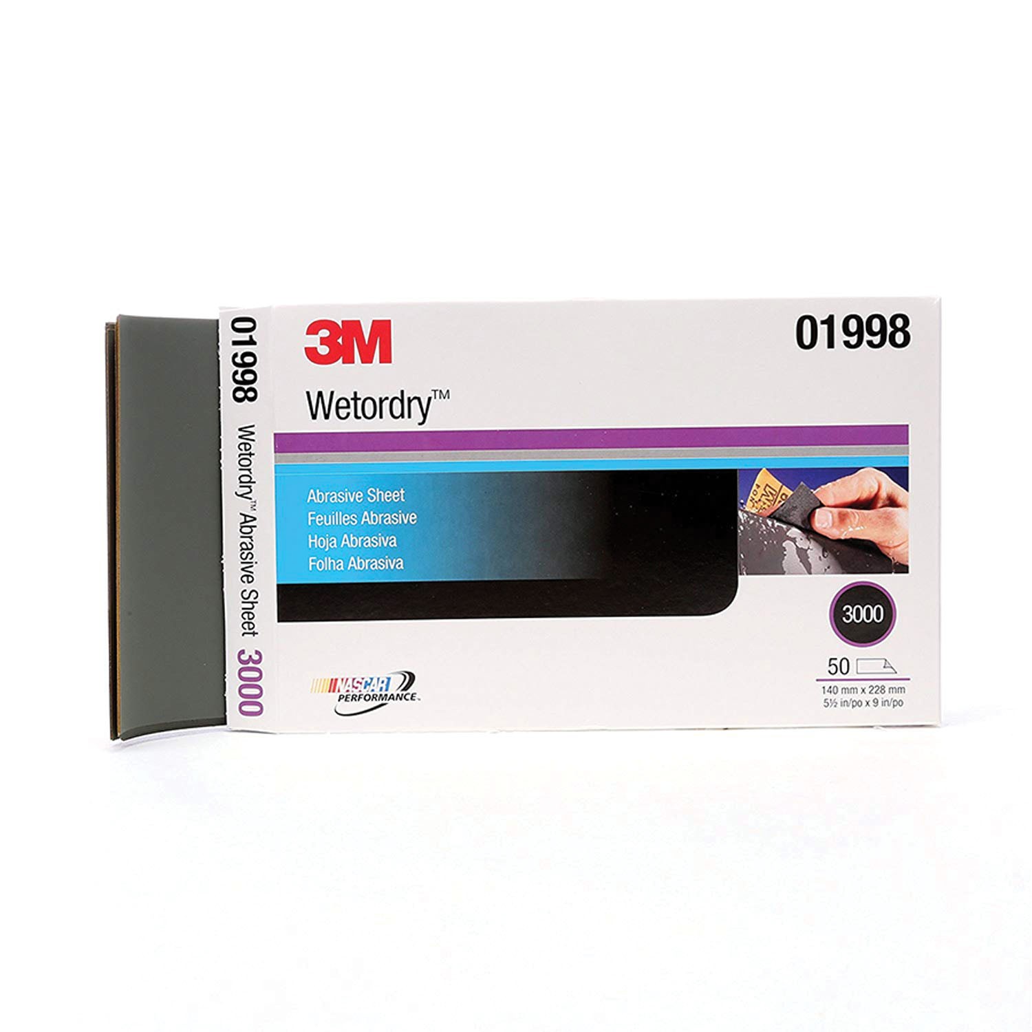 Wetordry Abrasive Sheet 5-1/2 x 9 3000A 50 sh/sl MMM-1998