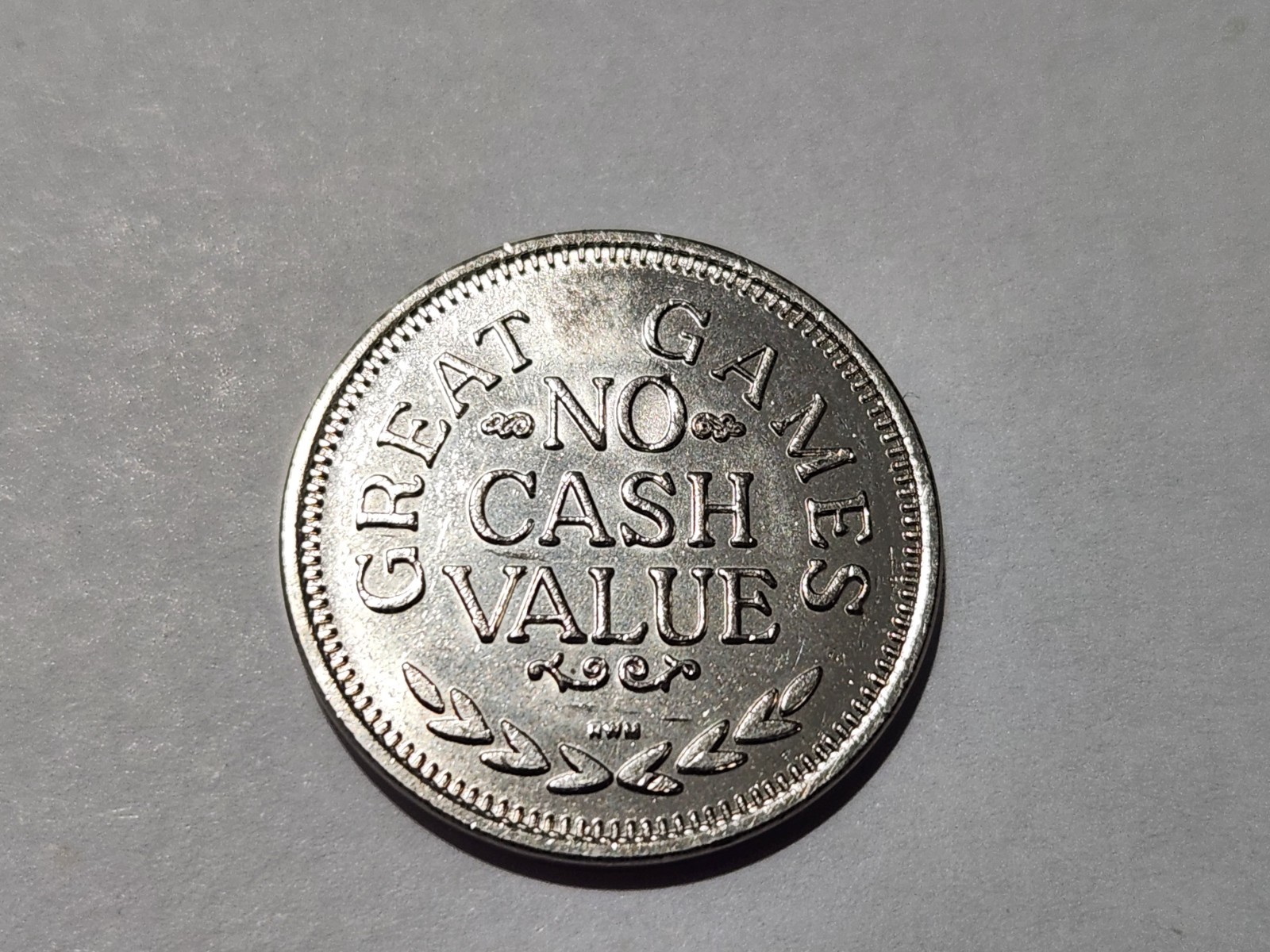 Great Games Entertainment Center Game Token