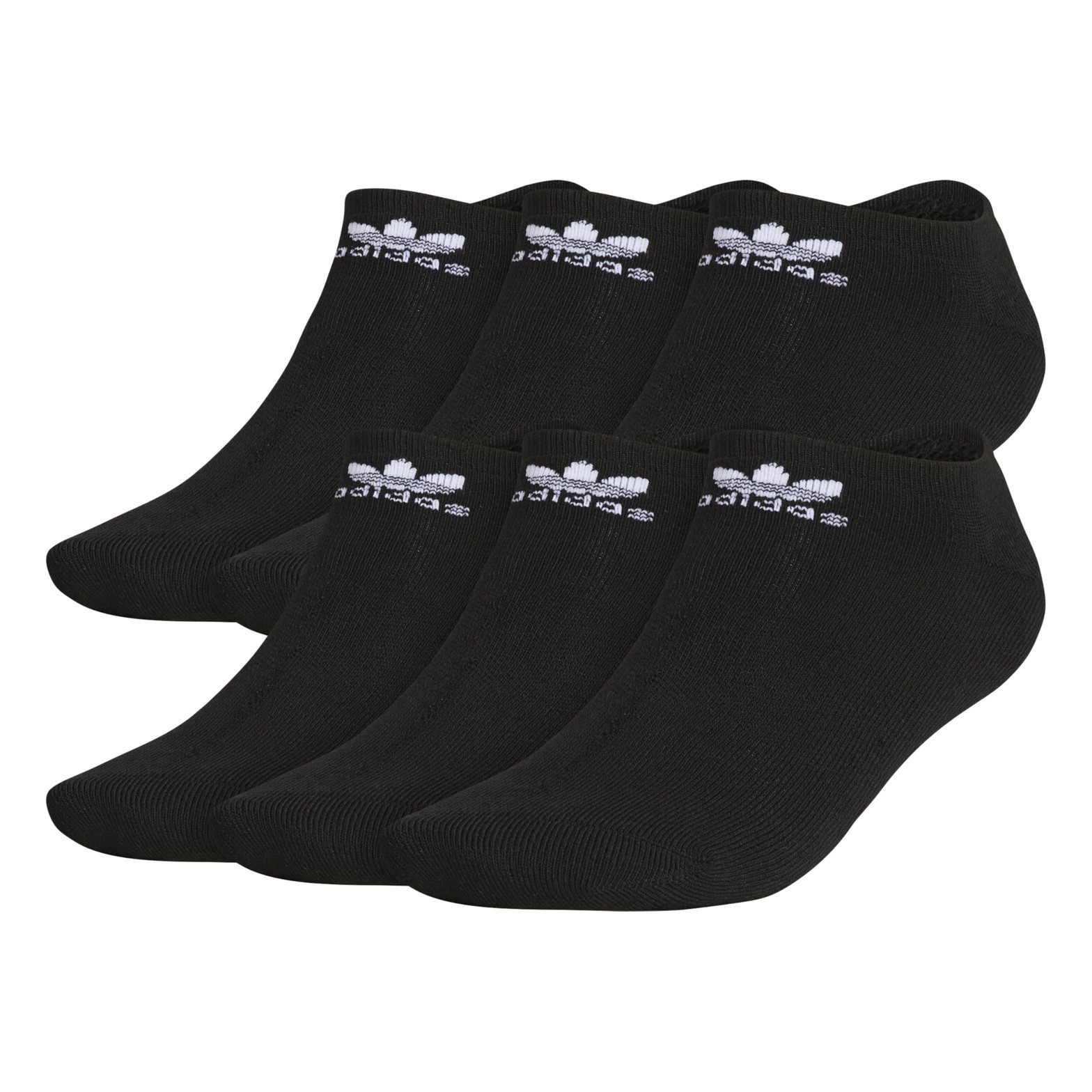 Adidas Originals Unisex Trefoil No Show Socks, 6 Pairs